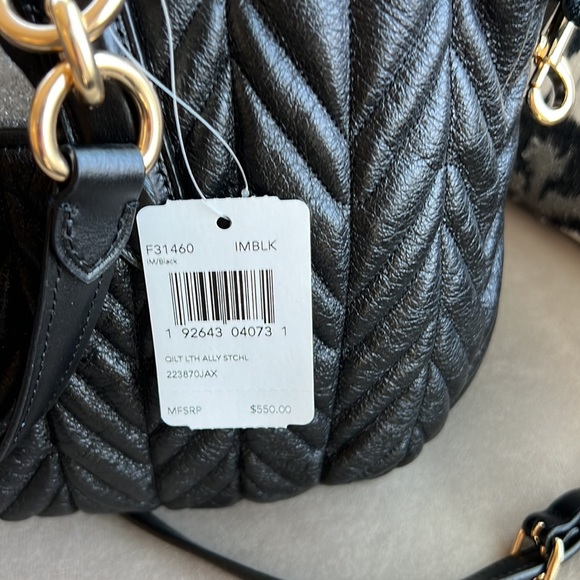 LIMITED ADDITION Coach quilted black sachel leather - Picture 3 of 8